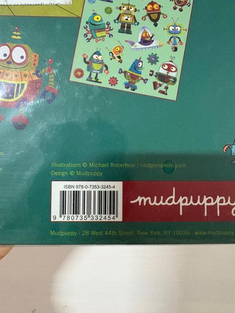 Mudpuppy - nálepky hrame sa na robotov, 