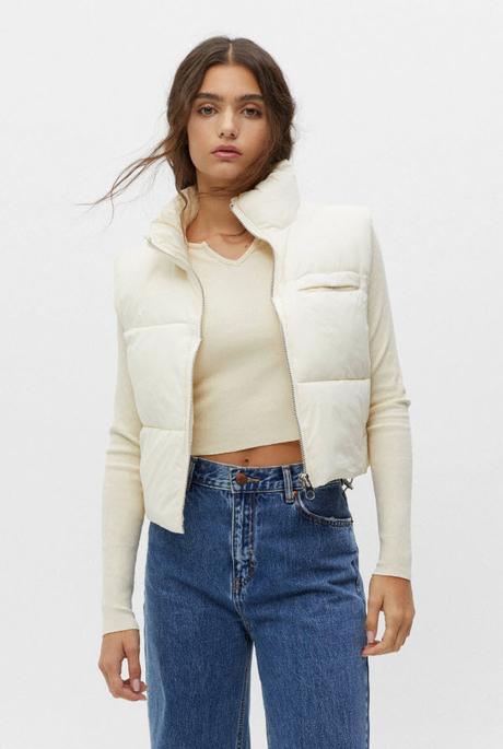 Krásna teplá vesta značky bershka, bershka,s