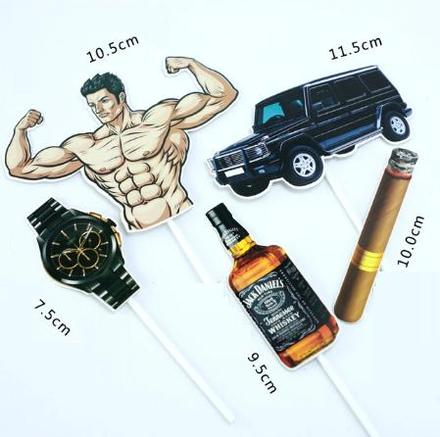 Tortový zápich frajer 01 - skladom, tz-61, 