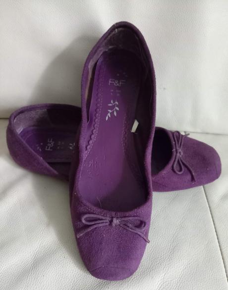 Semišové baleríny, f&f,39