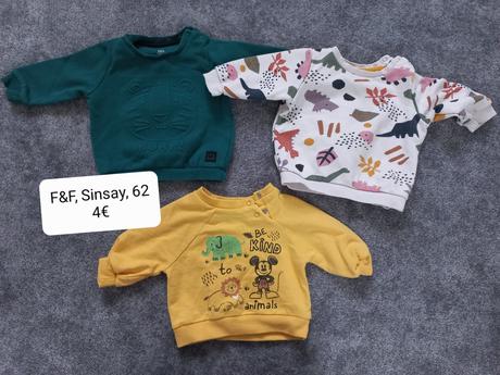 3 mikinky, 62, f&f,62