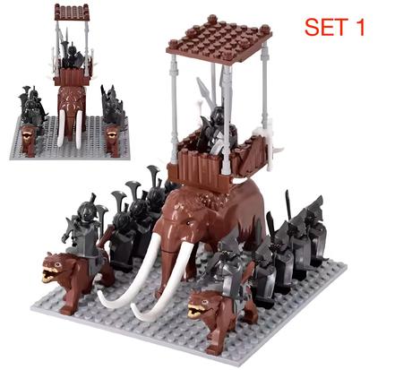 Figúrky pán prsteňov 5 typ lego, nové,