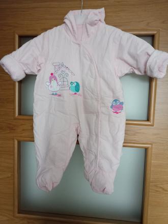 Zimný overal 0-3 m kombineza, marks & spencer,62