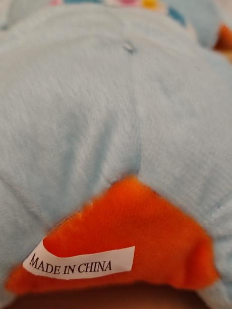 Plyšový modrý slon so šálom, 19 cm, 