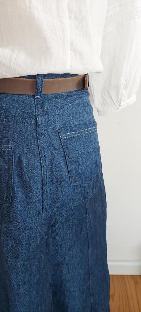 Massimo dutti maxi ľanová sukňa, s