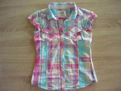 Blúzka karo, h&m,128