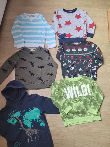 6 kusov mikín, cena spolu, h&m,122