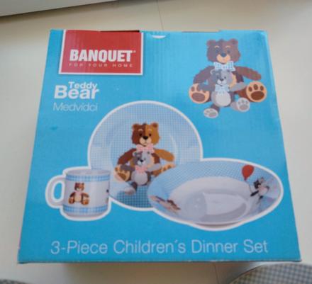 Detská jedálenská súprava banquet medvedíky,