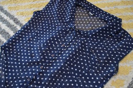 Bodkovaná blúzka asos, 36