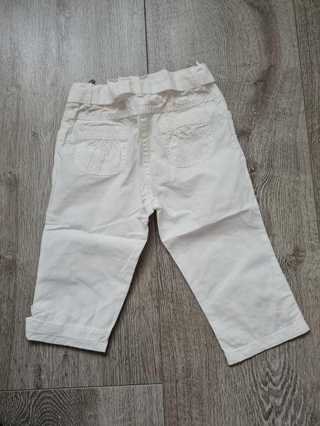 Biele tenké nohavice, baby club,80