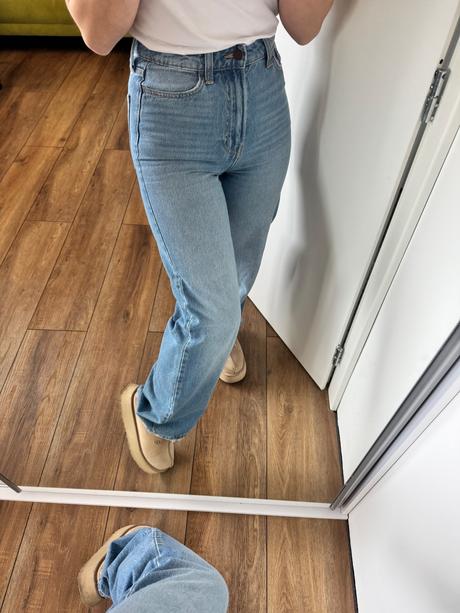 H&m široké rifle, h&m,xs