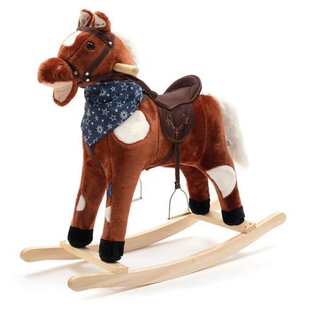 Babymix hojdací kôň jurášek so šatkou s melódiou,