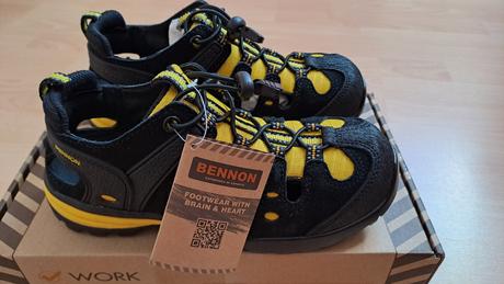 Bennn pracovné sandále s oceľovou špicou, 36