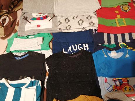 13ks tričiek s dlhým rukávom, f&f,86