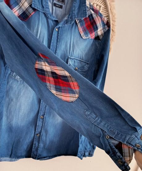 Pánska riflová košeľa zara, zara,m