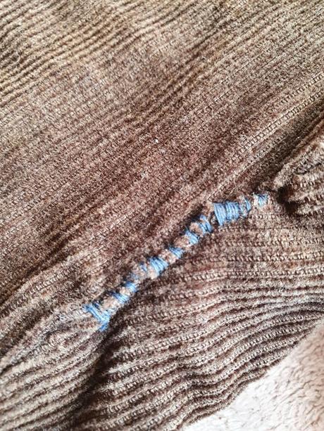 Zateplené menčestrové nohavice č.110, 110