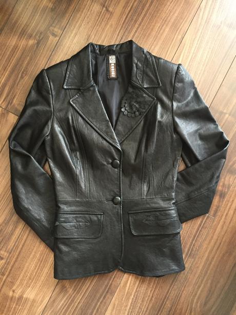 Kožené sako veľkosť s, s