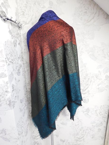 Kvalitná teplá indicka šatka, xl