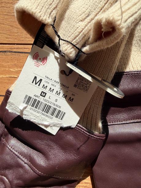 Zara kozene rukavicky s upletom..nove, zara,m