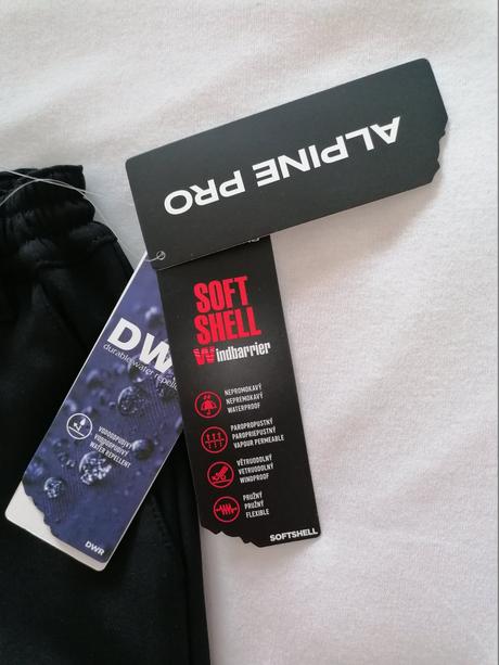 Zateplene softshellove nohavice 104/110, alpine pro,104