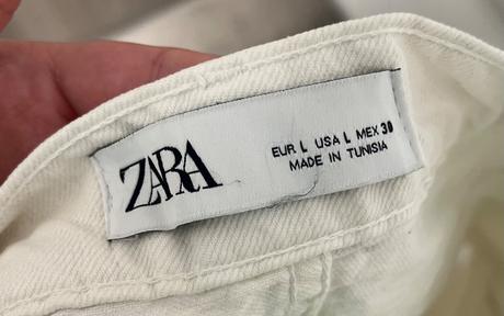 Riflová sukňa, zara,l