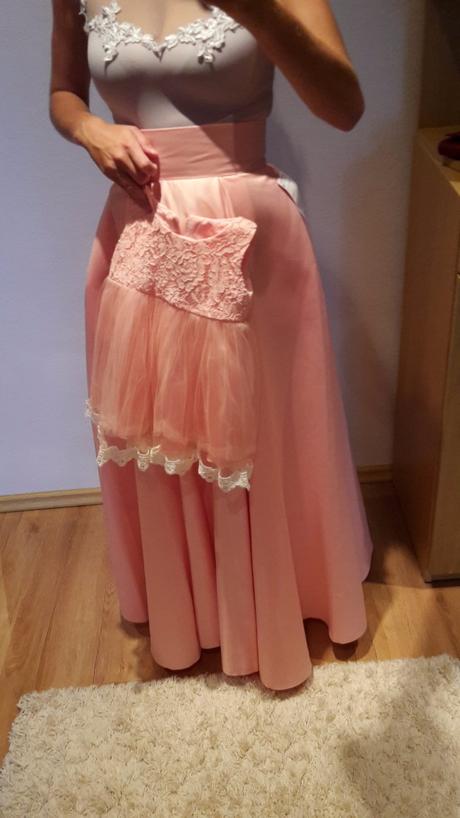 Dlhá saténová sukňa, m