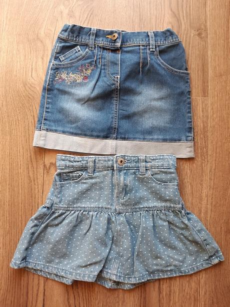 Predám 2 riflové sukne, f&f,110