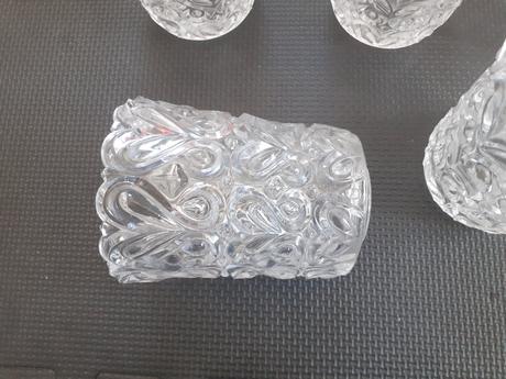 Sklenené kryty na luster 5 ks, 