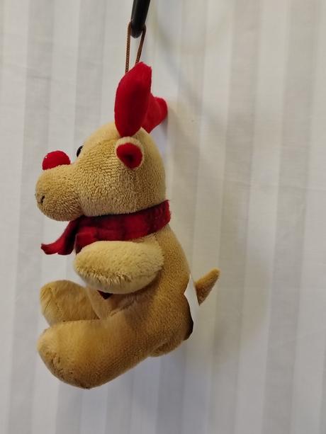 Vianočný plyšový sobík s pútkom, cepewa, 18 cm,
