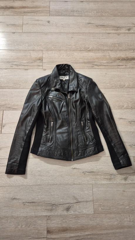 Kožená dámska bunda max, l