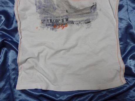 Biele tričko s potlačou, s