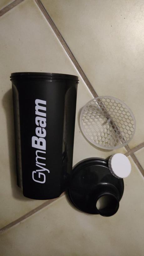 Fitness fľaša čierna,