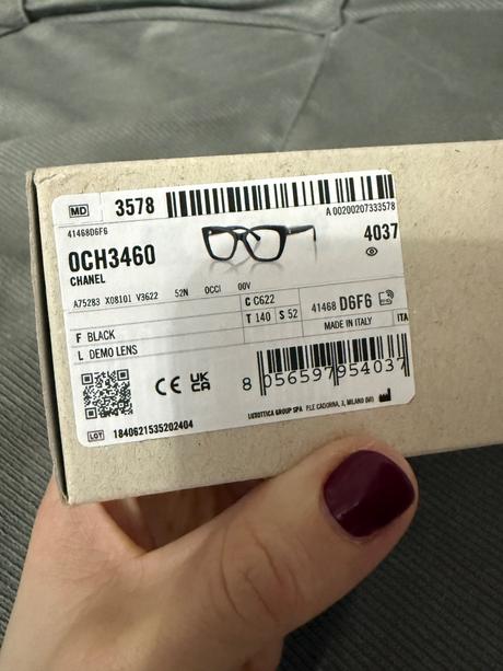 Dioptrické okuliare chanel, chanel