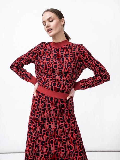 Tommy hilfiger icon cerveno cierne saty vel. l, tommy hilfiger,l