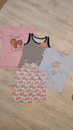 4x tričko s kratkym, 122