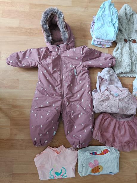 Balík oblečenia pre dievča 9-12 mesiacov, 68–80