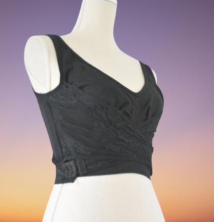 Podprsenka s preloženou čipkou, veľ. l, l