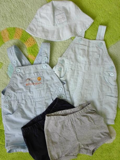 Krátke nohavice kraťasy 4 kusy, h&m,68