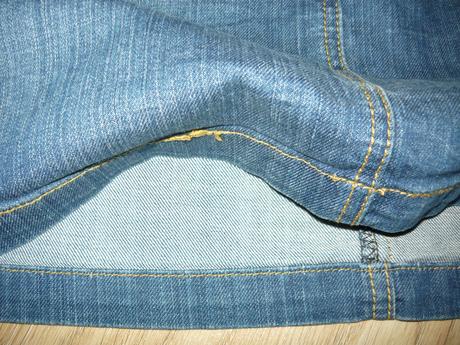 Riflová sukňa, etam,38