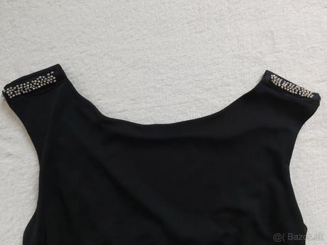 River island čierne šaty s aplikáciou s, river island,s