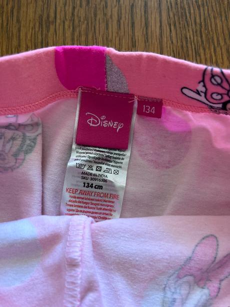 Legínky minnie mouse a bodkami, disney,128