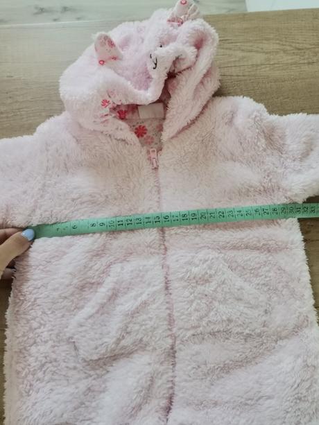 Ružový dievčenský teply overal, f&f,62