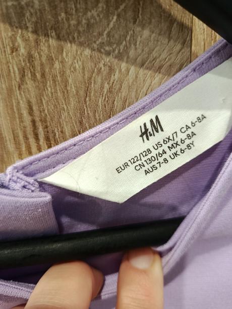 Dievčenské šaty 122/128, h&m,122