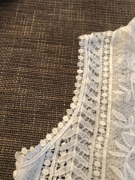 Biely krajkový top, veľkosť 36, 36