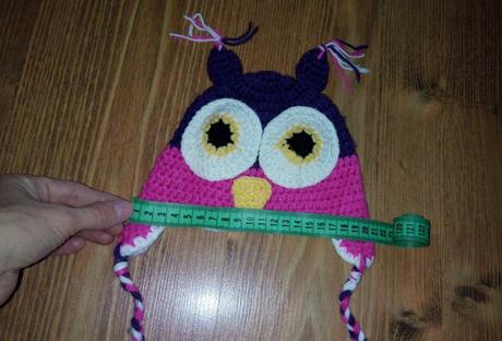 Handmade čiapka sova - 80/86, 80