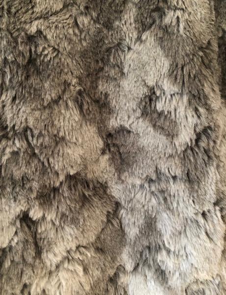 Šedý umelý kožuch h&m, xxs/xs, h&m,xs