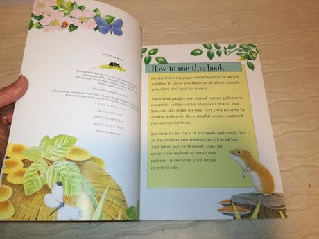 Maurice pledger's ozzy owl sticker book nau20, 