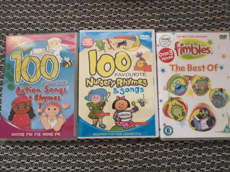 3 x dvd pre deti v anglictine (aj fimbles), 