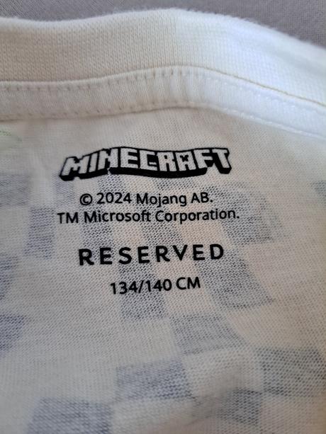 Pyzamo minecraft 134/140 cm, reserved,134