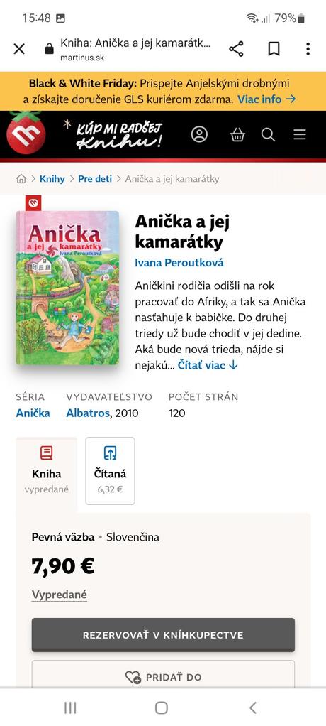 Kniha anička a jej kamarátky, 